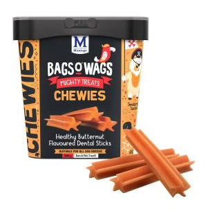 Montego Bags O' Wags Dental Sticks Butternut 500g