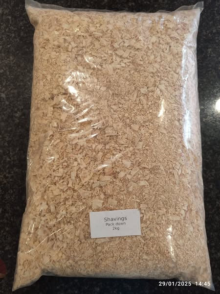 Pine Shavings Pack Down